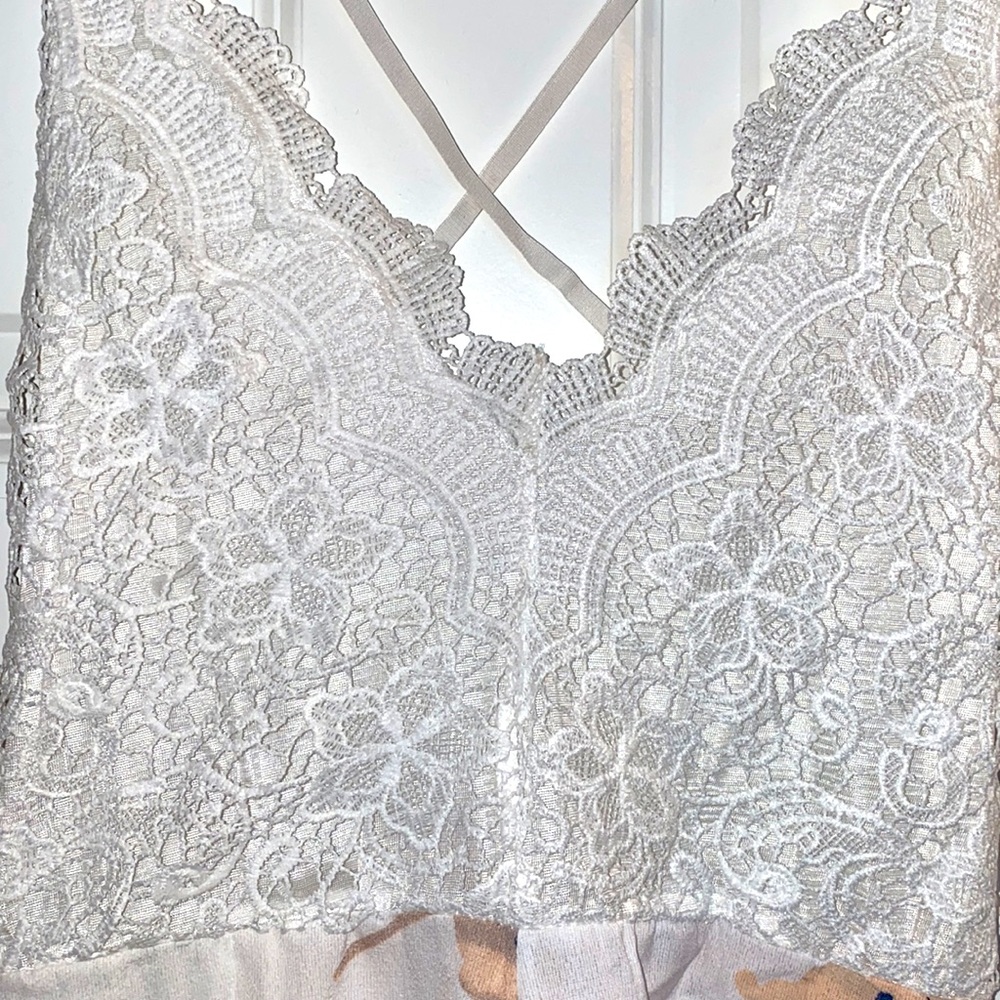 Floral Romper Pink & White Brand New Large - Picture 10 of 14